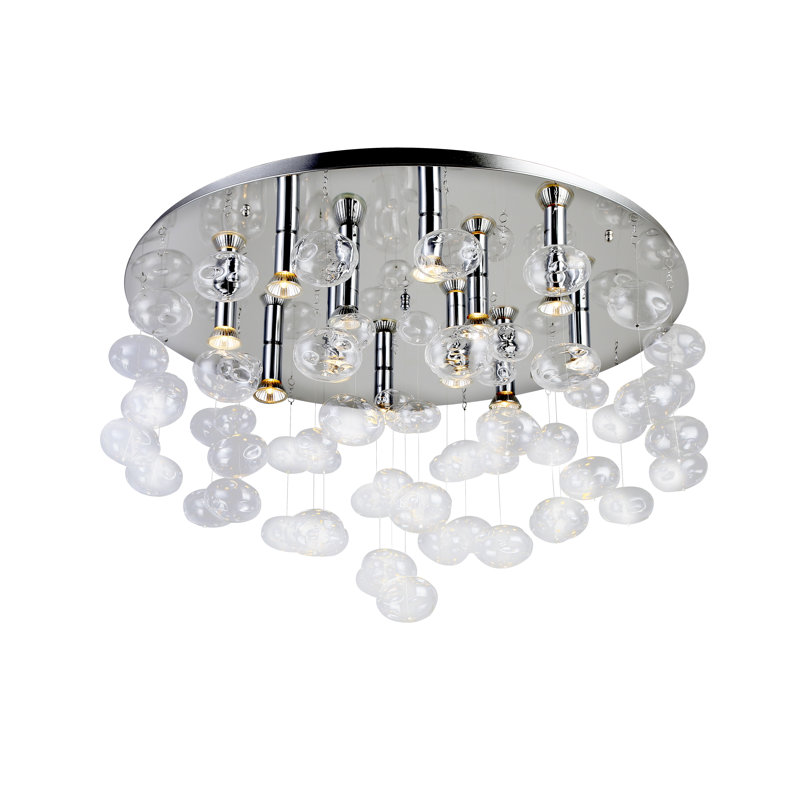 Luvia Flush Mount, Clear