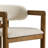 Elle Boucle Solid Wood Dining Chairs, Walnut-1712972072