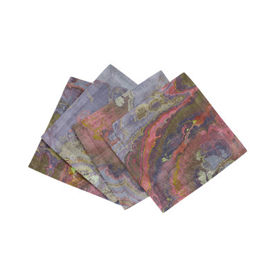 Agate Cotton Sateen Cocktail Napkins