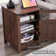 Ariellah 26'' Farmhouse End Side Table with Charging Station and Adjustable Storage Shelf