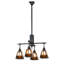 T" Mission" 4 - Light Chandelier