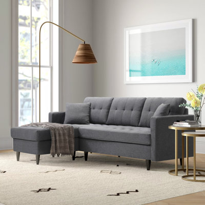 Koshalya Upholstered L-Shaped Sectional Reversible