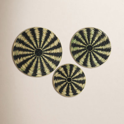 Chaim Handmade Coastal Abstract Wall Decor on Rattan