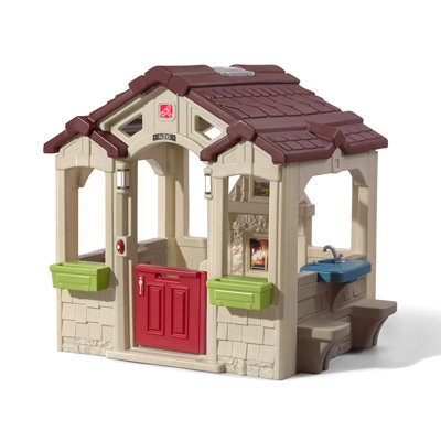 Step2 149.2cm W x 127.3cm D Outdoor Plastic Playhouse with Kitchen