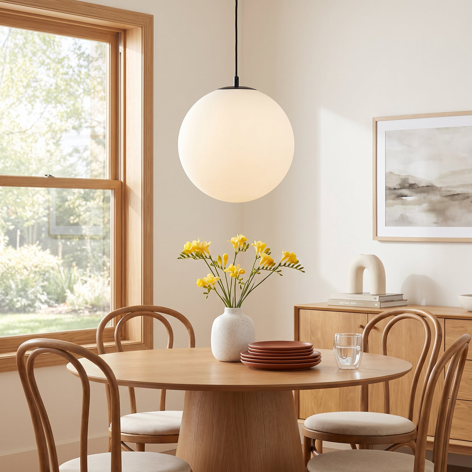 Isabell Dimmable Single Light Pendant, 134.25" H x 11.88" W x 11.88" D