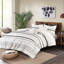 Édredon en coton imprimé - Style moderne en noir / blanc double / grand avec de belles garnitures-121400064