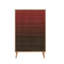 Breland Stylish Multi-Purpose Cabinet, Sonoma Oak Finish, 31.5 x 50.0 x 14.2 inches | 100% Melamine Coated Particle Board, 0.7 inches Thick | Hornbeam Legs, Metal & Rope Handles, UV Coating, Wall-Mountable, Modern Design, Additional Storage 