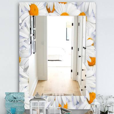 Miroir mural traditionnel à coeurs en cascade