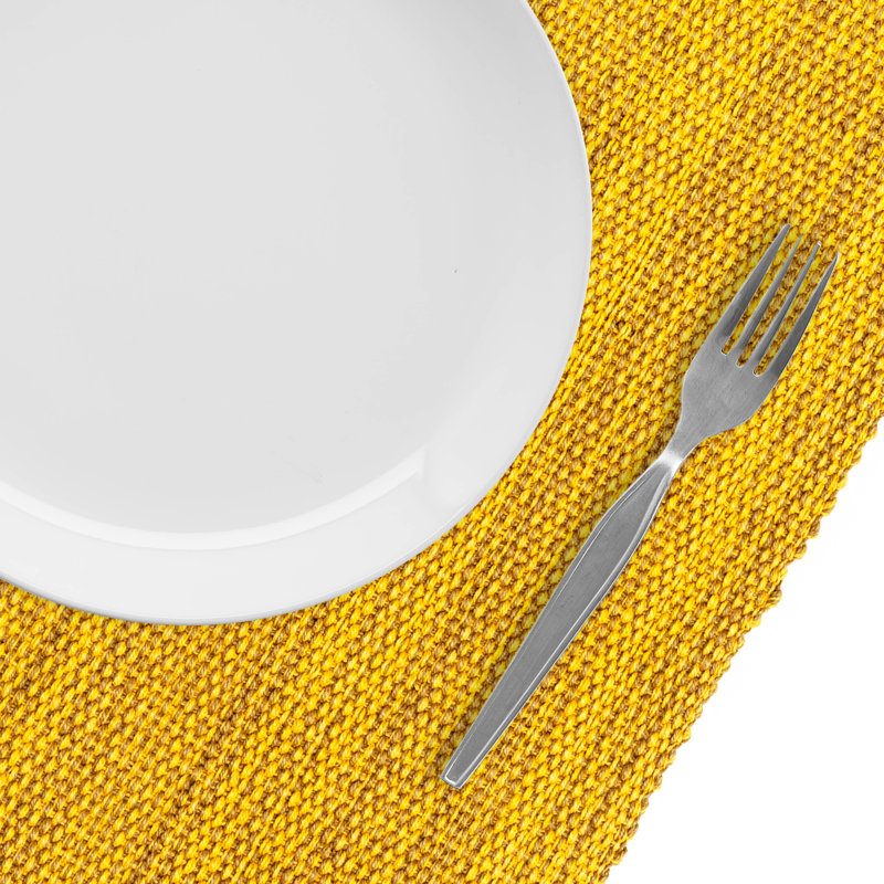Aaronjacob Cotton Rectangle Table Runnner, Dijon