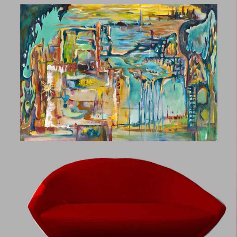 Adhésif décoratif Yosi Amir XV, H 50 po x l 72 po