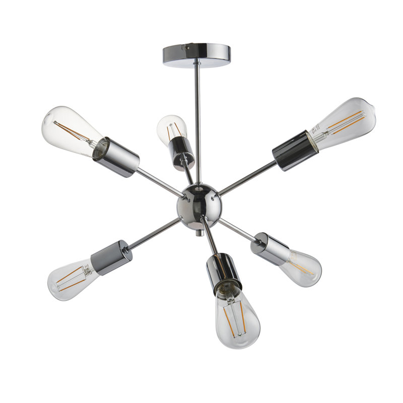 Laisha 6-Light Semi Flush Mount