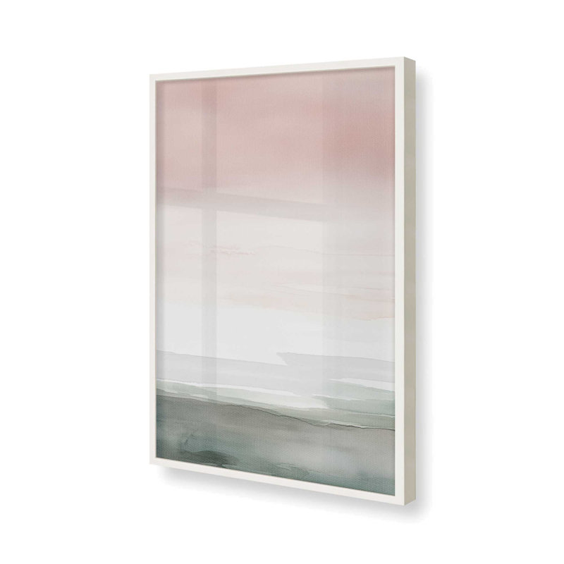 «Peach Tranquility I», reproduction, H 25 po x l 19 po, Cadre opaque blanc