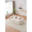 Canapés modulaires multifonctionnels, mélange de polyester beige, parfait pour les loisirs modernes