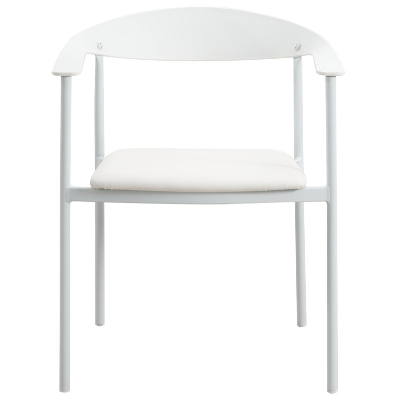 Fauteuil Ickenroth, Siège blanc / cadre blanc, Simple