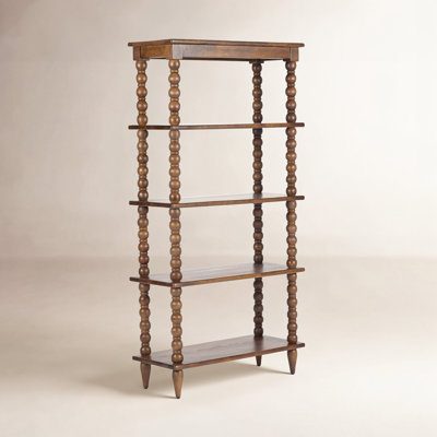 Isabel Spindle Solid Wood Tall Bookcase