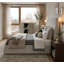 Lit plateforme moderne avec tête de lit haute tapissier, lit plateforme à profil bas-87976803-119390242