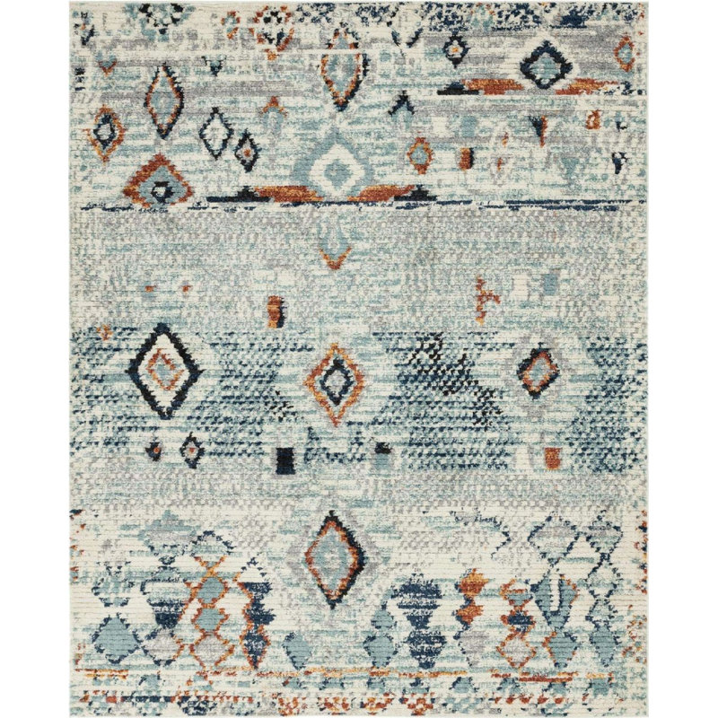 Victorville Abstract Indoor Rug, Rectangle 8' x 10'
