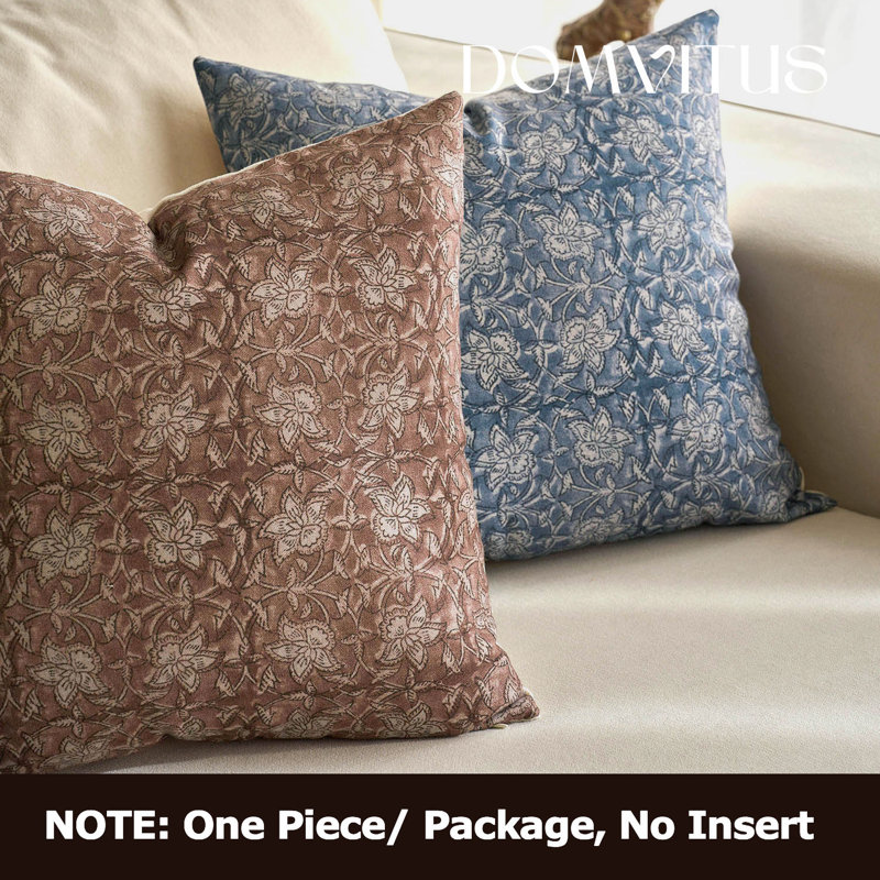 Housse de coussin Pienza, 20"H x 20"W, Brown
