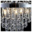 Lustre en cristal chromé moderne de 20 po à hauteur réglable - Luxueux plafonnier 11 lumières pour salle à manger, vestibule et salon