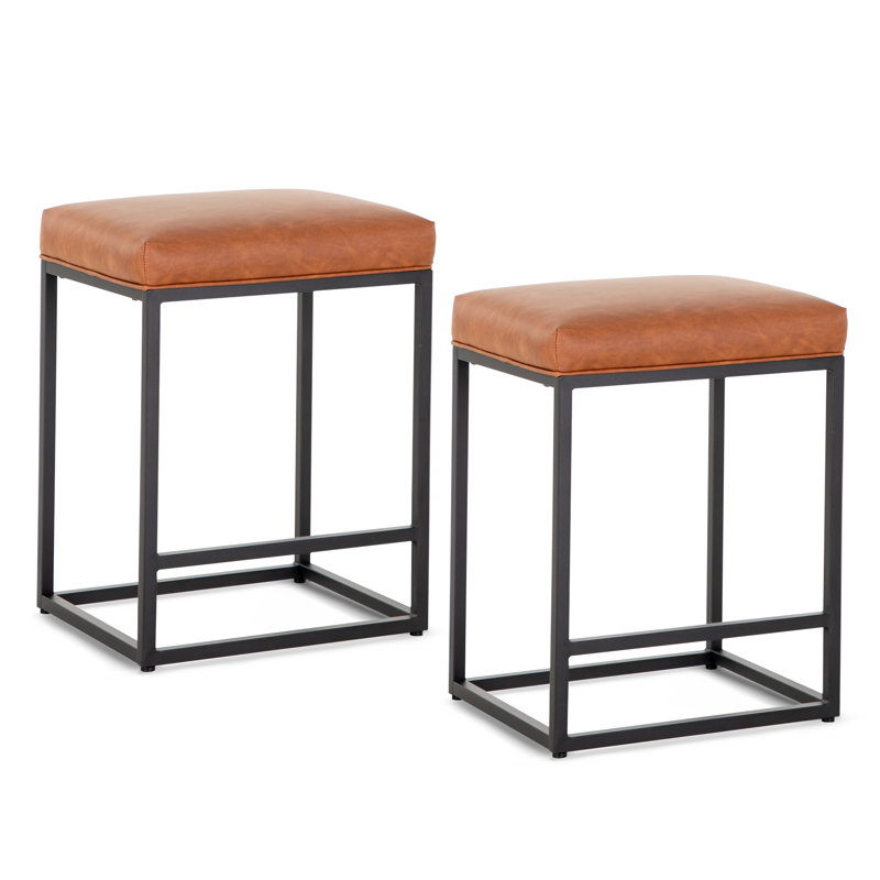 Tabourets 24 po Jadwiga, Marron, Tabouret de comptoir (siège d'une hauteur de 24 p, 2