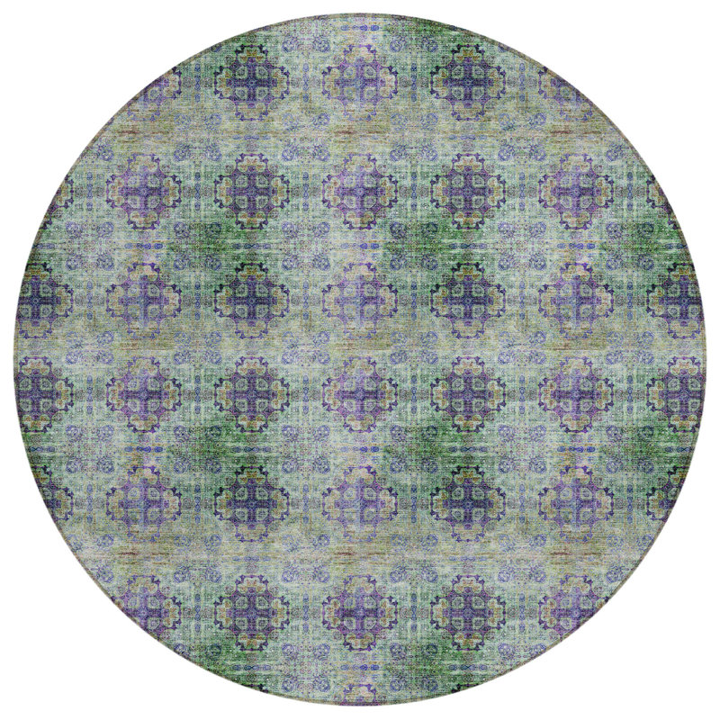Tapis d'intérieur rond 8 po