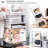 Plastic Handbag Storage Organizer For Closet, Small Acrylic Display Box For Handbag, Stackable Storage Boxes Bag Organizer With Magnetic Door For Purse Clutch Wallet Book Hats,(Clear/4 PCS)