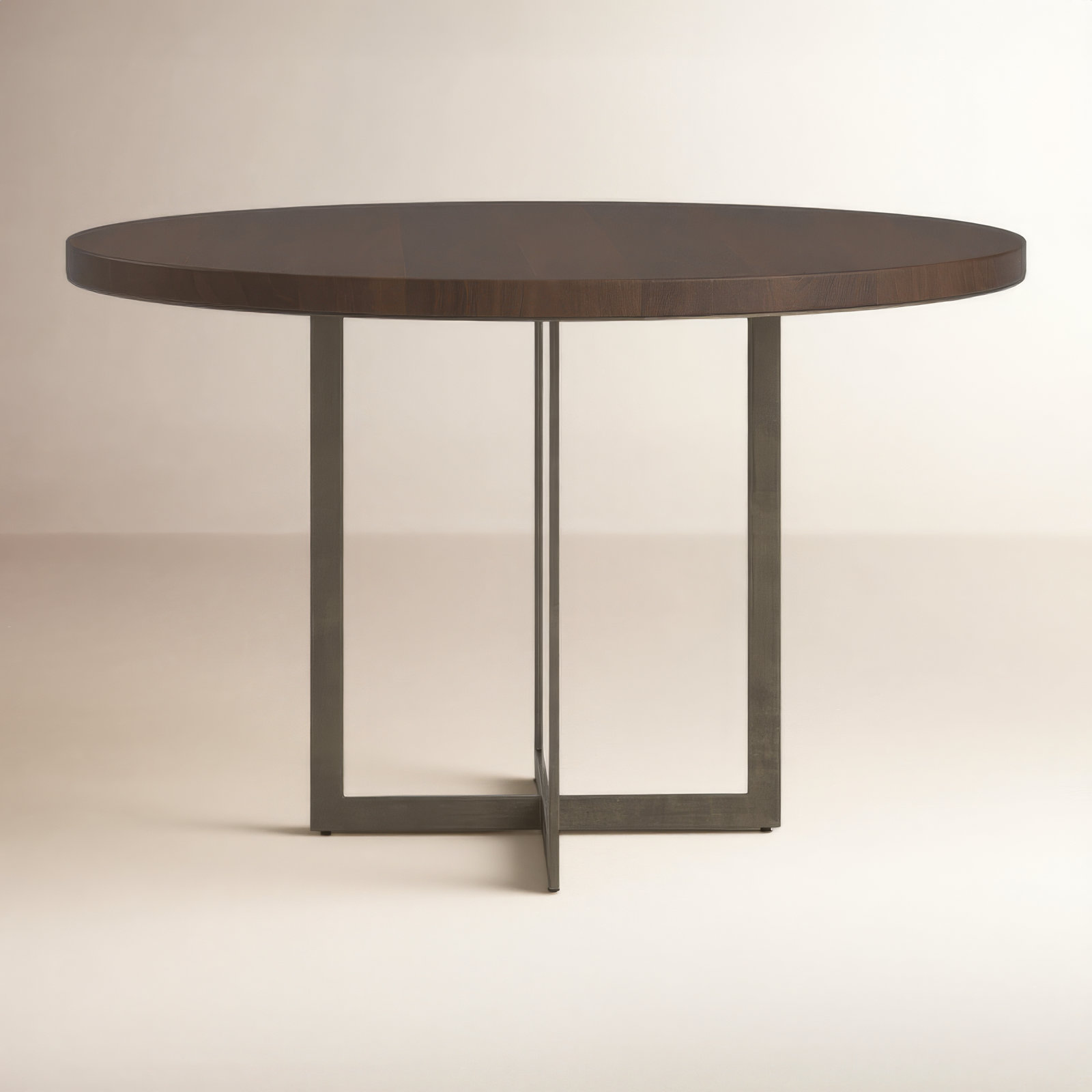 Tulane 48'' Round Dining Table, Brown, Dark Brown