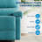Recliner Chair for Adults, Manual Fabric Recliner with Side Pocket, Adjustable Single Sofa with Ergonomic Back Support, for Living Room, Nursery, Bedroom-538185468