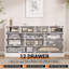 Commode 12 tiroirs en bois, commode de 61 po de largeur, meuble télé moderne pour télé 65 po et rangement-1742011099