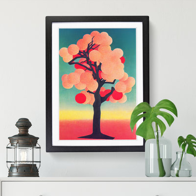 Peach Tree - Single Picture Frame Print