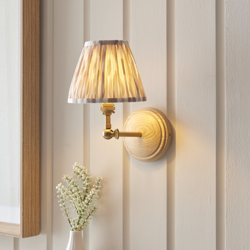Wood Wing Armed Sconce
