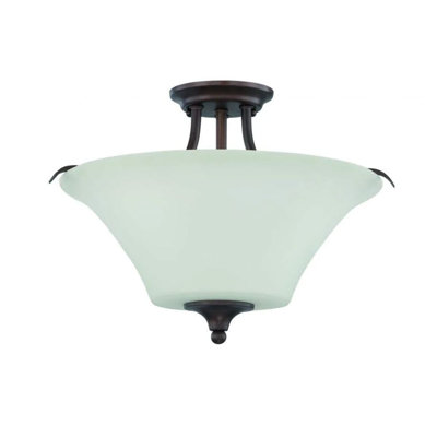 Luminance Brands Glass Semi Flush Mount