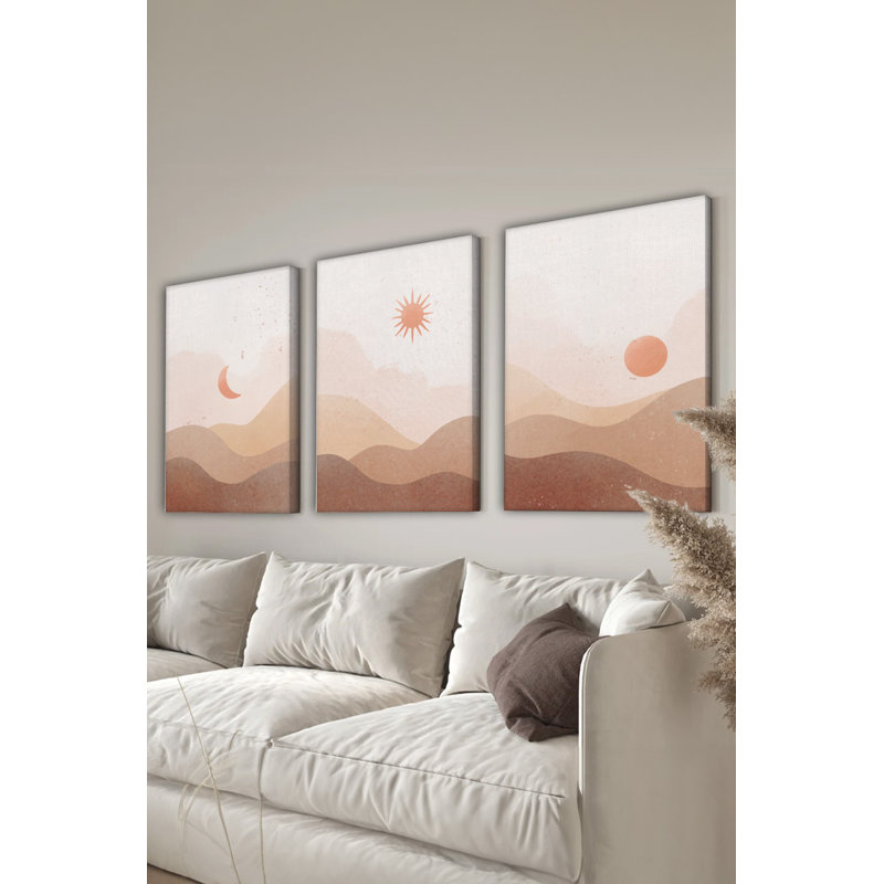 Stunning Decorative Canvas Painting Set (3 Pieces), 11.8 x 15.7 inches Each | 100% Canvas Material, Thickness: 1.2 inches | Perfect for Living Room, Bedroom, or Office Décor, Vibrant Colors & Elegant Design