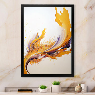 «White and Gold Fusion II», impression sur toile