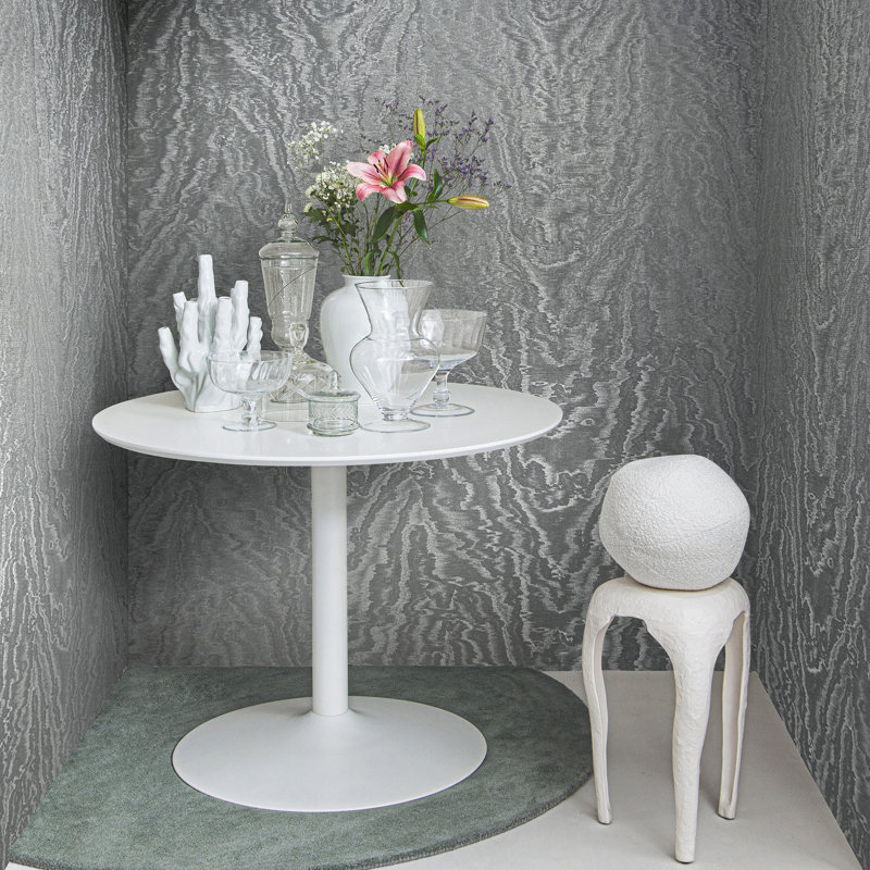 Eclectic 33cm x 70cm Wallpaper Roll, Dark Silver