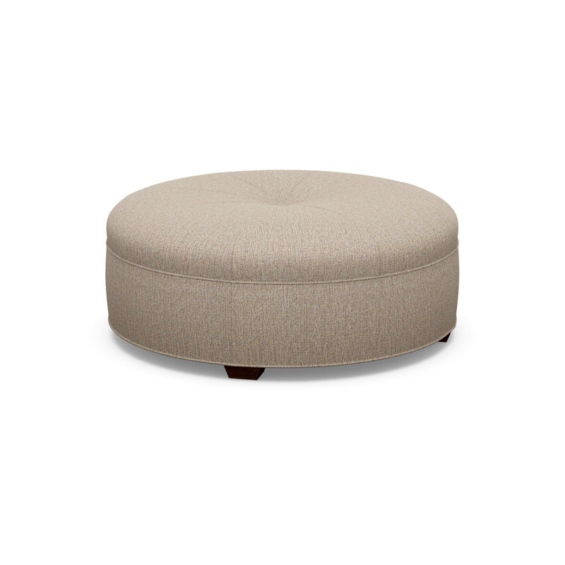 Round Ottoman, Walnut, 2243-77