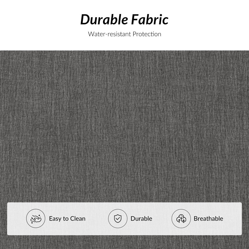 Canapé modulaire surdimensionné en duvet synthétique Alberto, Gris