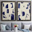 «Fragment Abstraction I», impression sur toile 2 pièces-469921299-469921302