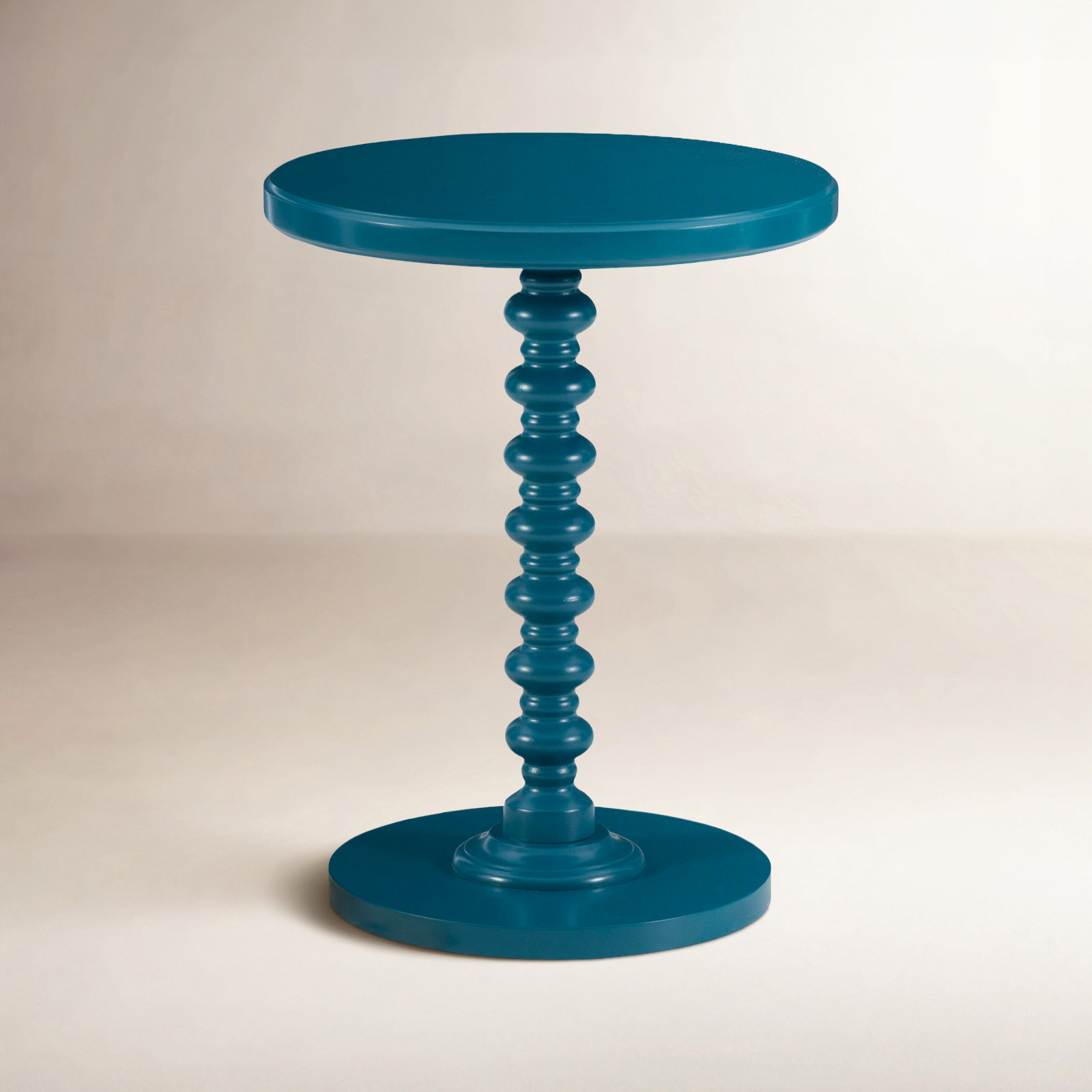 Fiama End Table, 22.25" H x 17" W x 17" D, Dark Teal