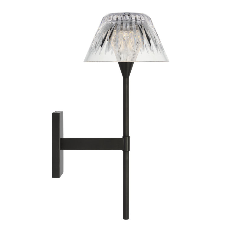 Waterford Blaze Sconce with Clear Crystal, Bronze, 13.75" H x 5.75" W x 7.75" D