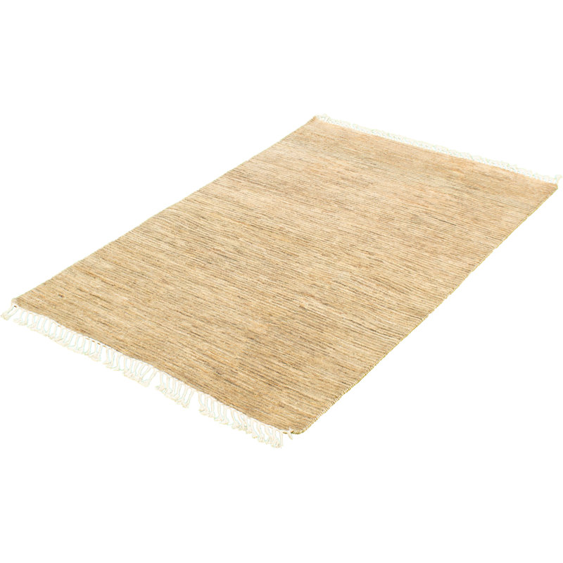 Tapis décoratif en laine noué à la main de conception unique 4 pi 1 po x 6 pi 7 po noué à la main New Age