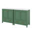Ensemble de meuble-lavabo 60 po avec double meuble-lavabo et lavabo simple en céramique avec tiroirs divisés-807168590