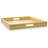 Gibson Home Sadler 15 Inch Wood Serving Tray With Built-In Handles
