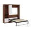 Lit escamotable double pleine grandeur avec armoire-788551563