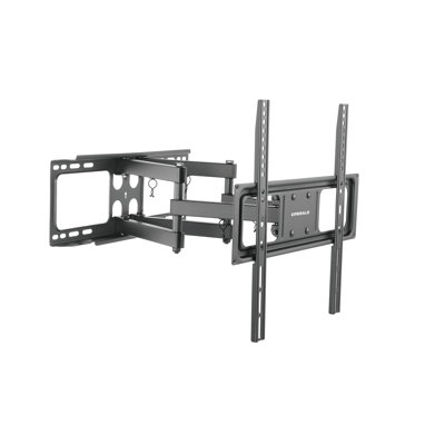 Support mural complet pour téléviseur noir pouvant supporter jusqu'à 110 lb