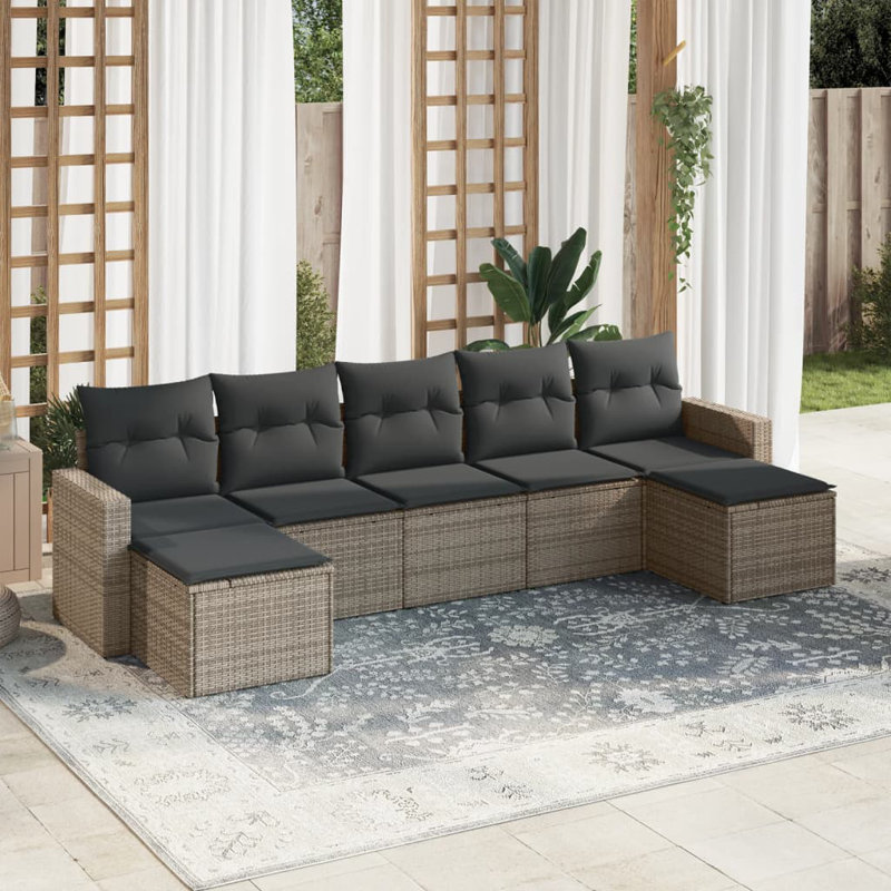 Vidaxl Garden Sofa Set Grey