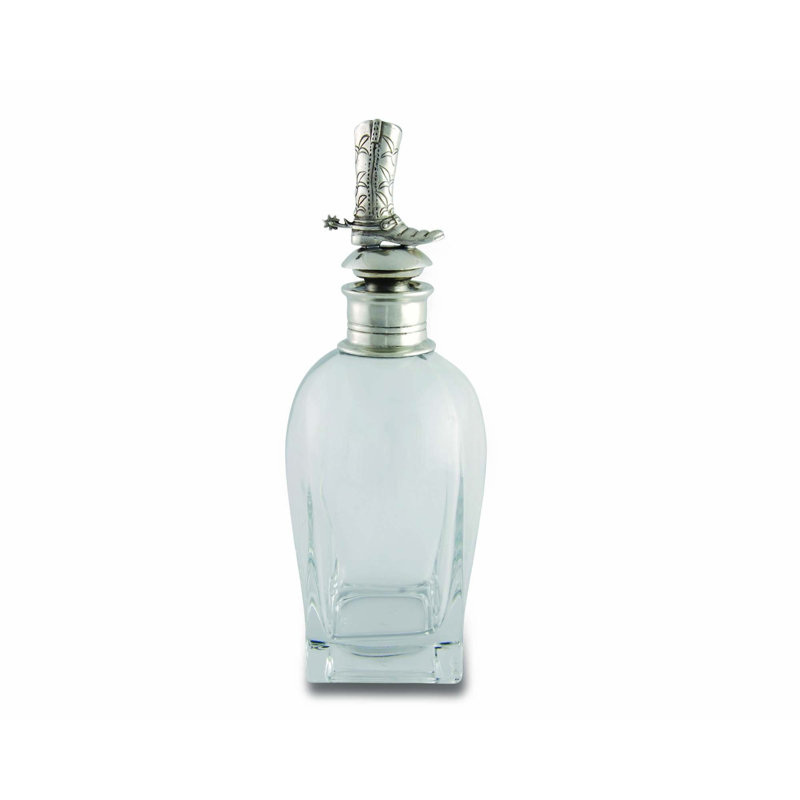 Western Frontier Glass Whiskey Decanter