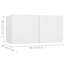 Goldshell Unfinished Floating Entertainment Centre for TVs up to 88"-1540427236
