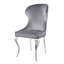 Chaise d'appoint à oreilles en velours Leother-92441735