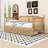 Wood Daybed with 2 Drawers-749151622-749151616